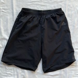 Adidas Black Lined Workout Shorts